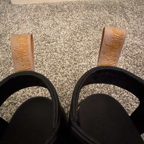 Black Doc Martens Blaire Hydro Leather Strap Sandals - Picture 5 of 8